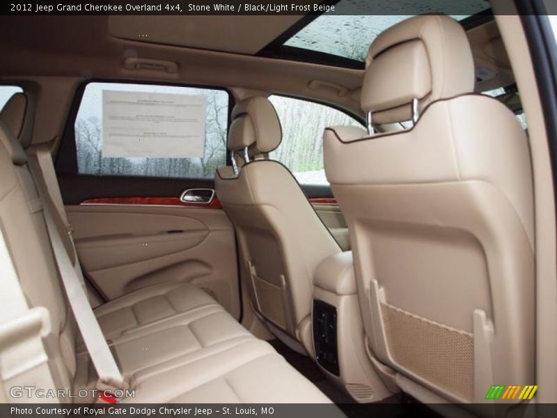 Stone White / Black/Light Frost Beige 2012 Jeep Grand Cherokee Overland 4x4