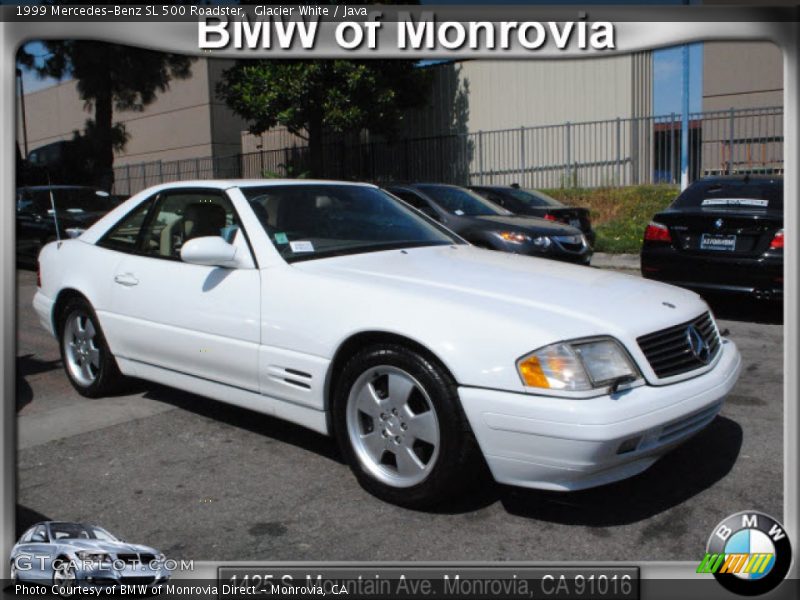 Glacier White / Java 1999 Mercedes-Benz SL 500 Roadster