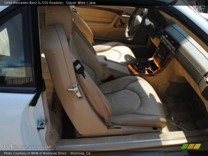 Glacier White / Java 1999 Mercedes-Benz SL 500 Roadster