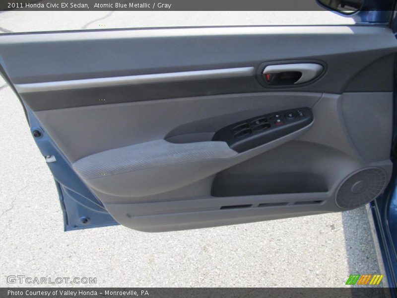 Atomic Blue Metallic / Gray 2011 Honda Civic EX Sedan