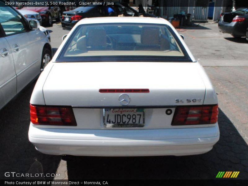 Glacier White / Java 1999 Mercedes-Benz SL 500 Roadster