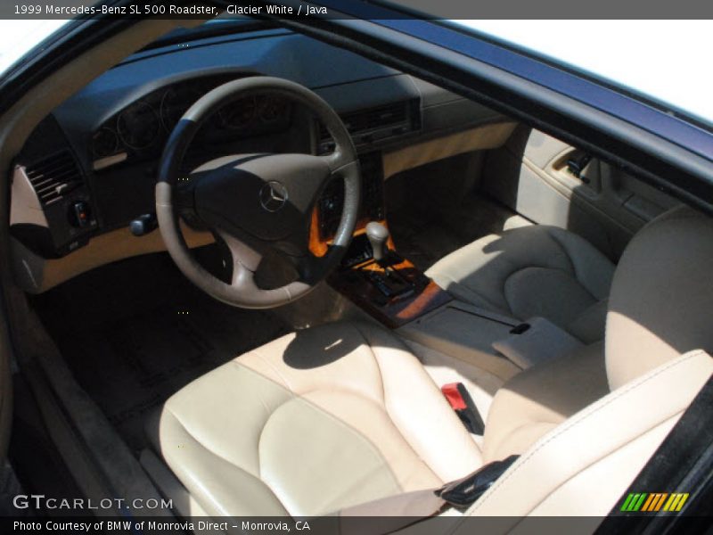 Glacier White / Java 1999 Mercedes-Benz SL 500 Roadster