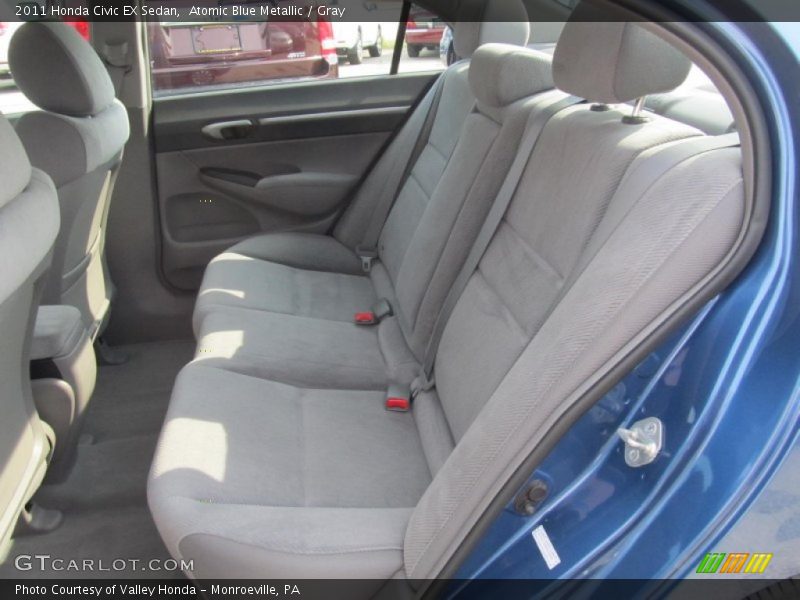Atomic Blue Metallic / Gray 2011 Honda Civic EX Sedan