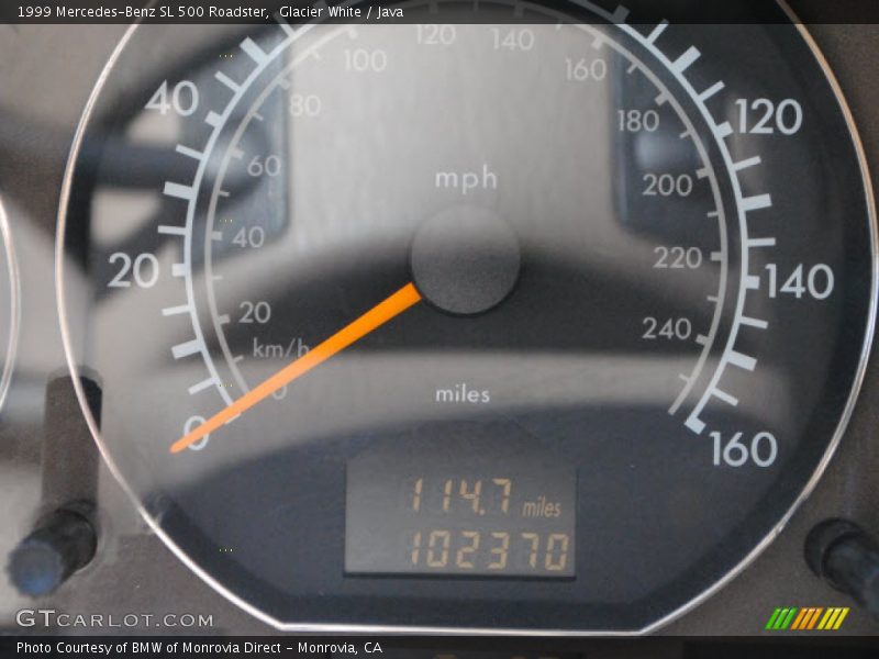 Glacier White / Java 1999 Mercedes-Benz SL 500 Roadster