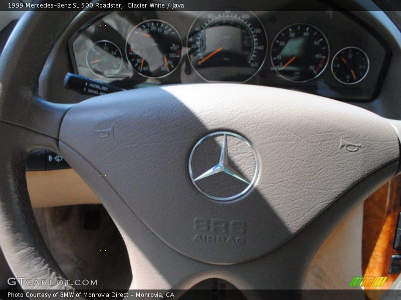 Glacier White / Java 1999 Mercedes-Benz SL 500 Roadster