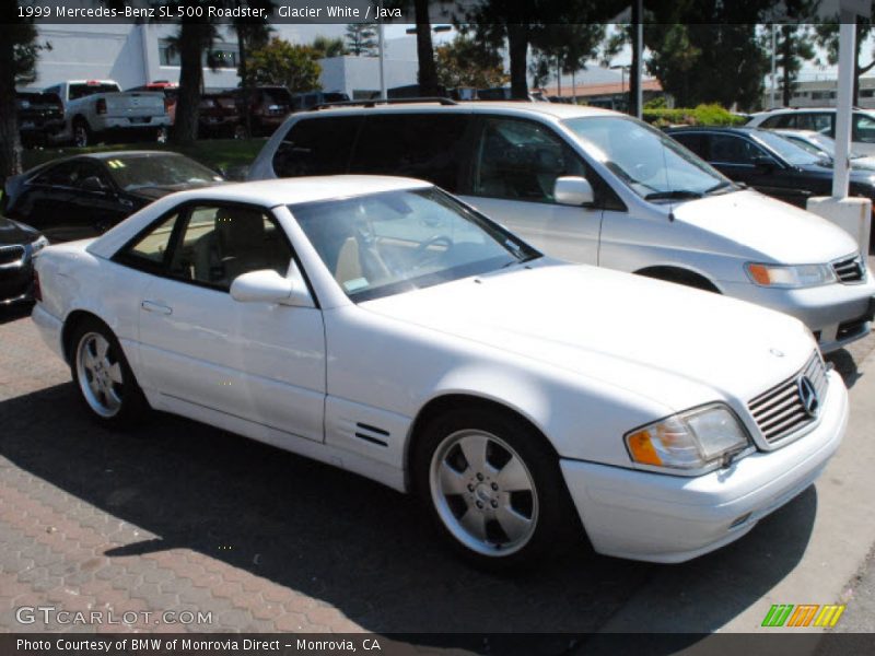 Glacier White / Java 1999 Mercedes-Benz SL 500 Roadster