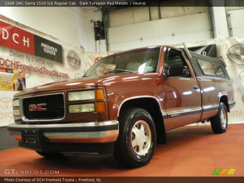 Dark Toreador Red Metallic / Neutral 1998 GMC Sierra 1500 SLE Regular Cab