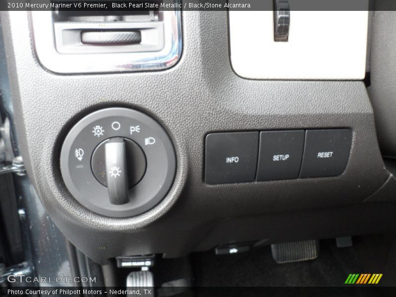 Controls of 2010 Mariner V6 Premier