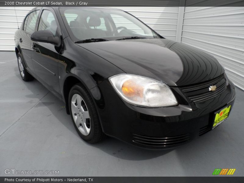 Black / Gray 2008 Chevrolet Cobalt LT Sedan