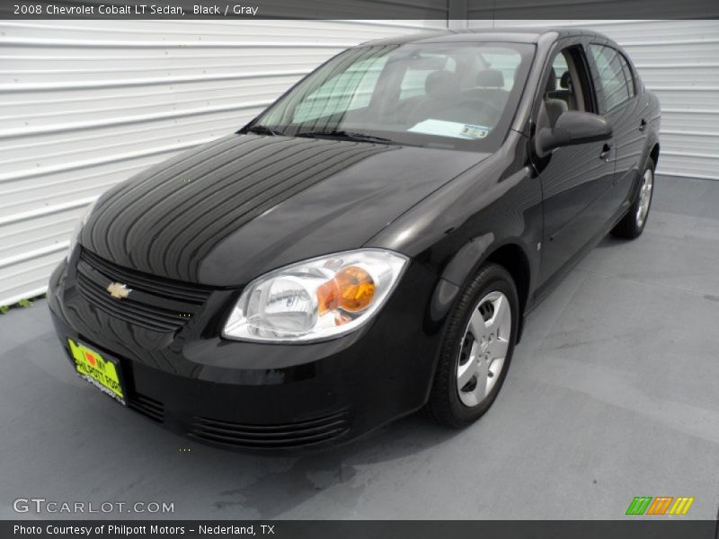 Black / Gray 2008 Chevrolet Cobalt LT Sedan