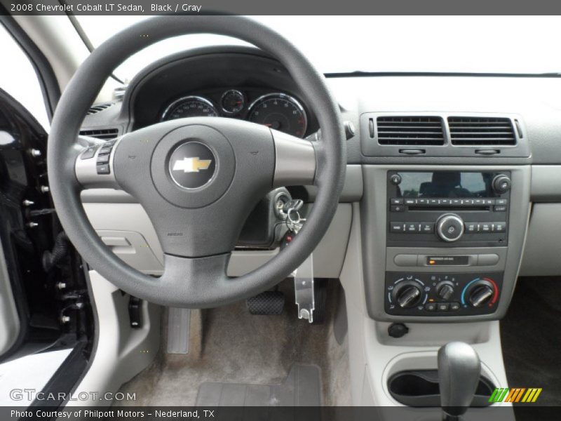 Black / Gray 2008 Chevrolet Cobalt LT Sedan