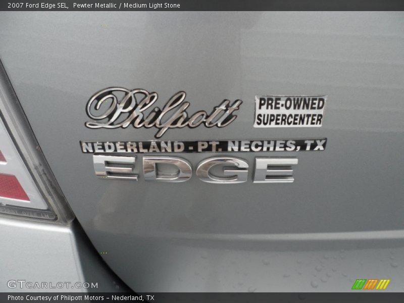 Pewter Metallic / Medium Light Stone 2007 Ford Edge SEL