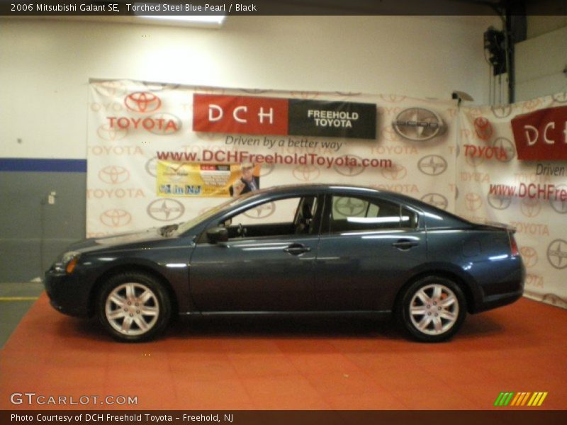 Torched Steel Blue Pearl / Black 2006 Mitsubishi Galant SE