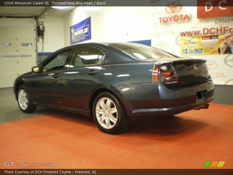 Torched Steel Blue Pearl / Black 2006 Mitsubishi Galant SE