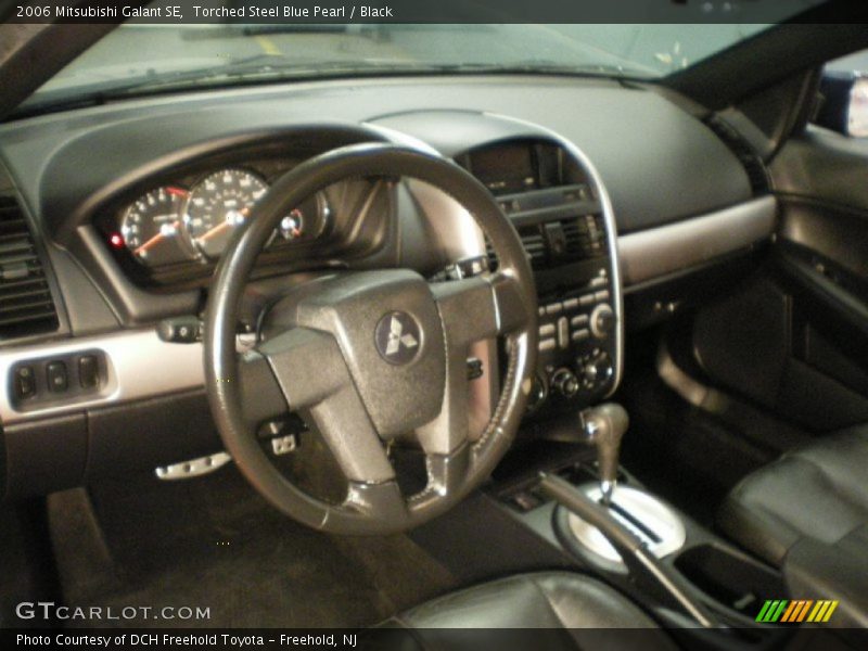 Torched Steel Blue Pearl / Black 2006 Mitsubishi Galant SE