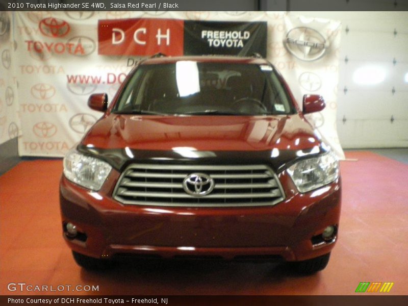 Salsa Red Pearl / Black 2010 Toyota Highlander SE 4WD