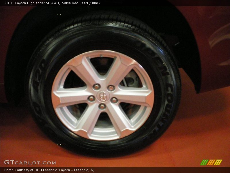 Salsa Red Pearl / Black 2010 Toyota Highlander SE 4WD