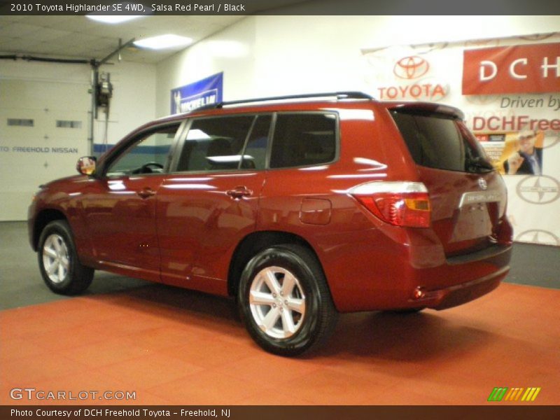 Salsa Red Pearl / Black 2010 Toyota Highlander SE 4WD