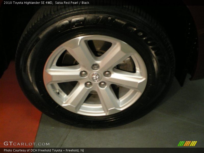 Salsa Red Pearl / Black 2010 Toyota Highlander SE 4WD