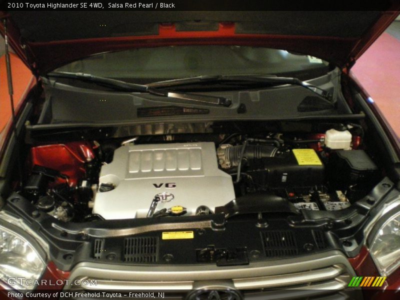 Salsa Red Pearl / Black 2010 Toyota Highlander SE 4WD