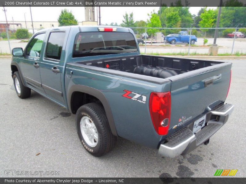 Blue Granite Metallic / Very Dark Pewter 2006 Chevrolet Colorado LT Crew Cab 4x4