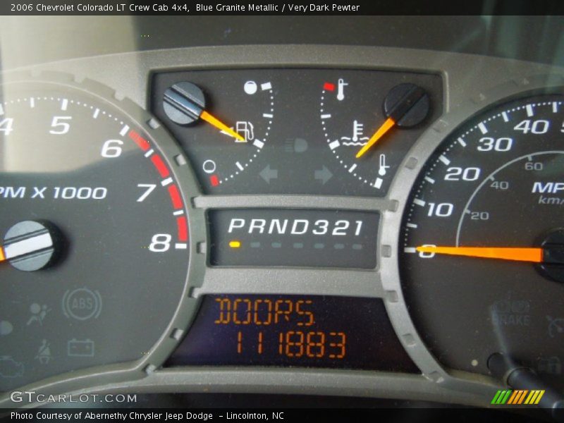 Blue Granite Metallic / Very Dark Pewter 2006 Chevrolet Colorado LT Crew Cab 4x4