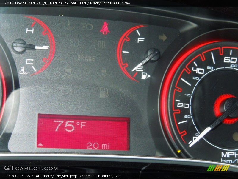 Redline 2-Coat Pearl / Black/Light Diesel Gray 2013 Dodge Dart Rallye