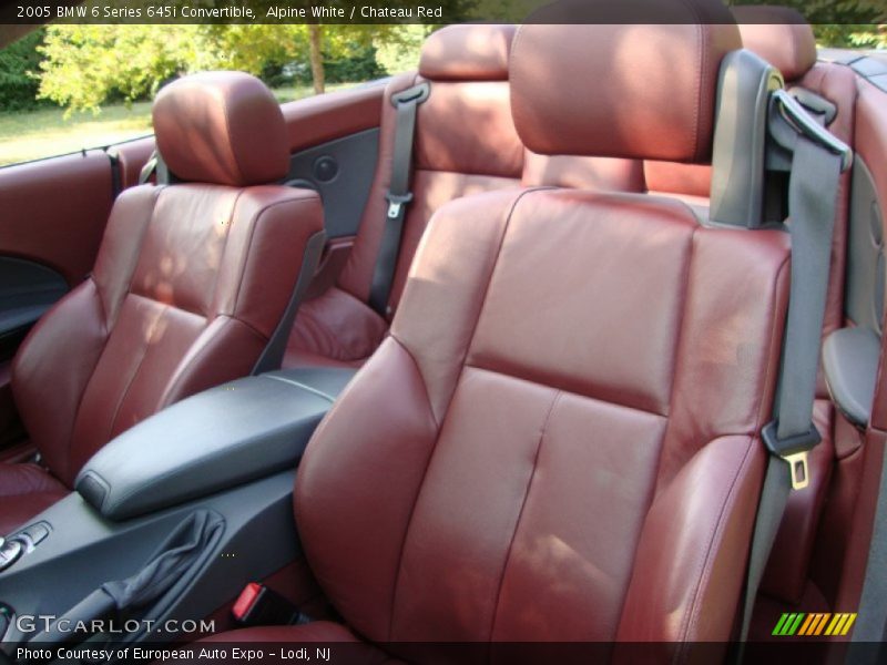  2005 6 Series 645i Convertible Chateau Red Interior