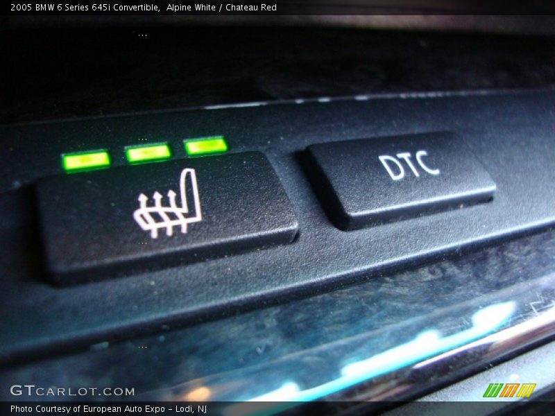 Controls of 2005 6 Series 645i Convertible