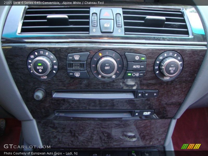 Controls of 2005 6 Series 645i Convertible