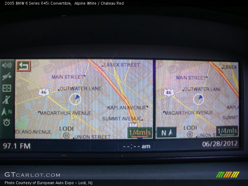 Navigation of 2005 6 Series 645i Convertible