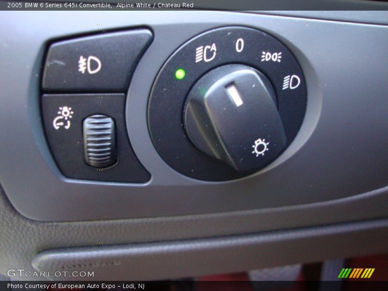 Controls of 2005 6 Series 645i Convertible