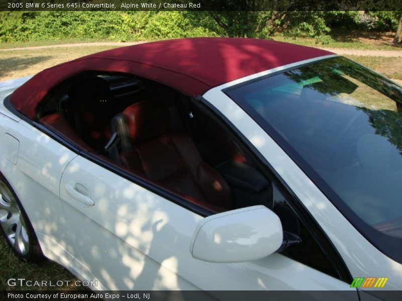 Alpine White / Chateau Red 2005 BMW 6 Series 645i Convertible