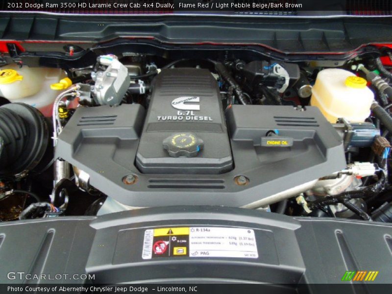  2012 Ram 3500 HD Laramie Crew Cab 4x4 Dually Engine - 6.7 Liter OHV 24-Valve Cummins VGT Turbo-Diesel Inline 6 Cylinder