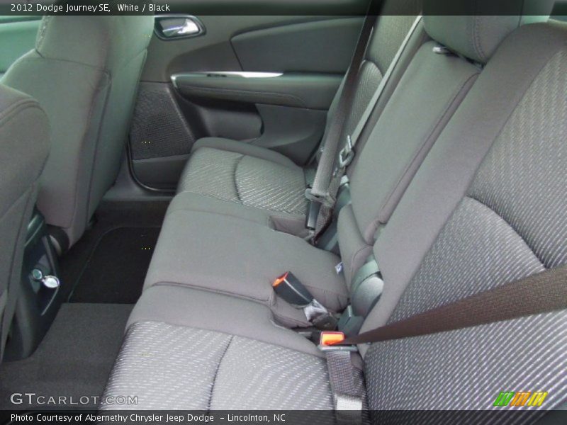 White / Black 2012 Dodge Journey SE