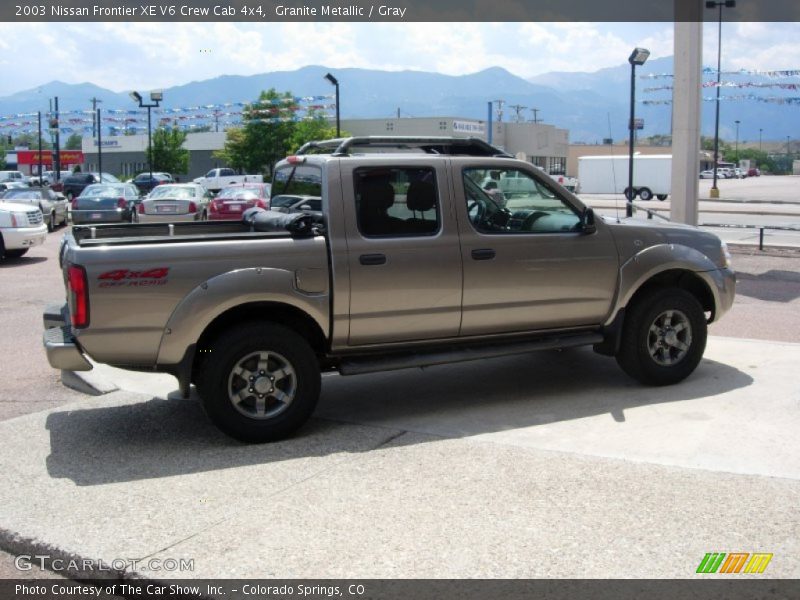 Granite Metallic / Gray 2003 Nissan Frontier XE V6 Crew Cab 4x4