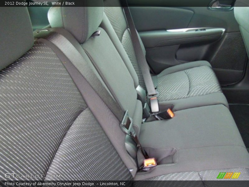 White / Black 2012 Dodge Journey SE