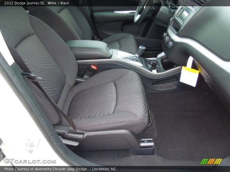 White / Black 2012 Dodge Journey SE