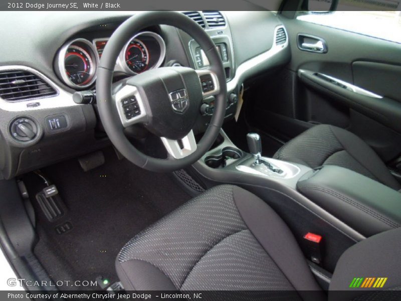 Black Interior - 2012 Journey SE 