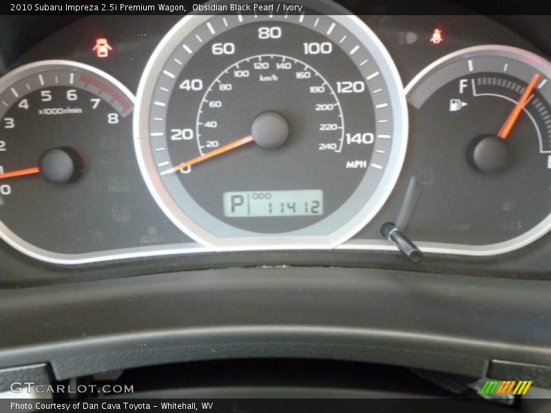 Obsidian Black Pearl / Ivory 2010 Subaru Impreza 2.5i Premium Wagon