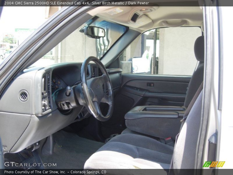 Silver Birch Metallic / Dark Pewter 2004 GMC Sierra 2500HD SLE Extended Cab 4x4