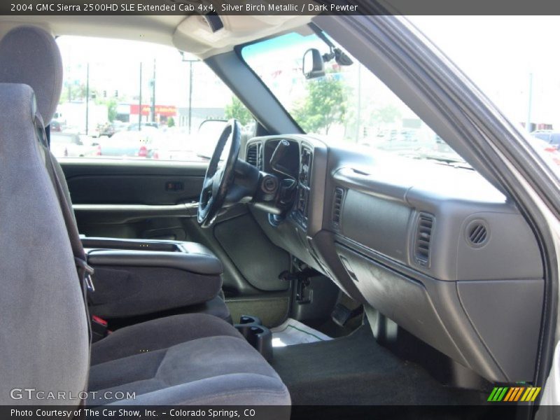 Silver Birch Metallic / Dark Pewter 2004 GMC Sierra 2500HD SLE Extended Cab 4x4