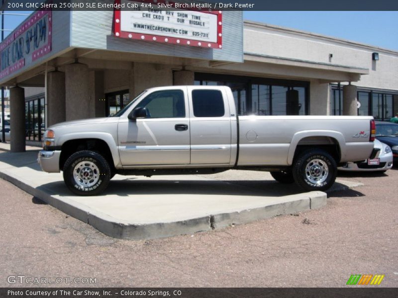 Silver Birch Metallic / Dark Pewter 2004 GMC Sierra 2500HD SLE Extended Cab 4x4