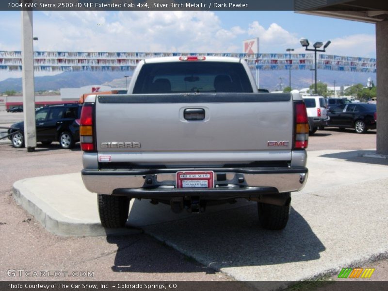 Silver Birch Metallic / Dark Pewter 2004 GMC Sierra 2500HD SLE Extended Cab 4x4