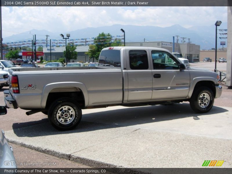 Silver Birch Metallic / Dark Pewter 2004 GMC Sierra 2500HD SLE Extended Cab 4x4