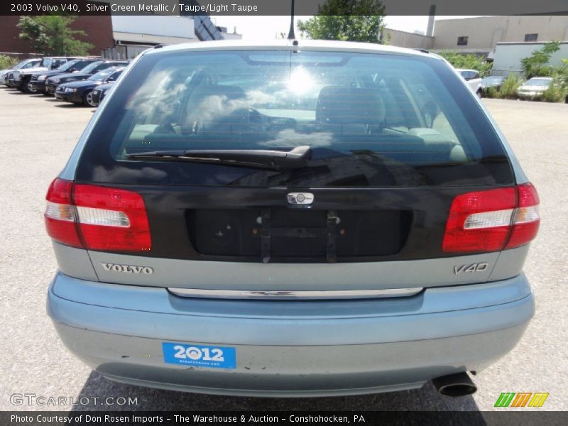 Silver Green Metallic / Taupe/Light Taupe 2003 Volvo V40