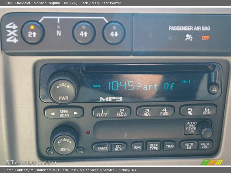 Black / Very Dark Pewter 2006 Chevrolet Colorado Regular Cab 4x4
