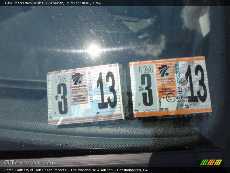 Midnight Blue / Grey 1998 Mercedes-Benz E 320 Sedan