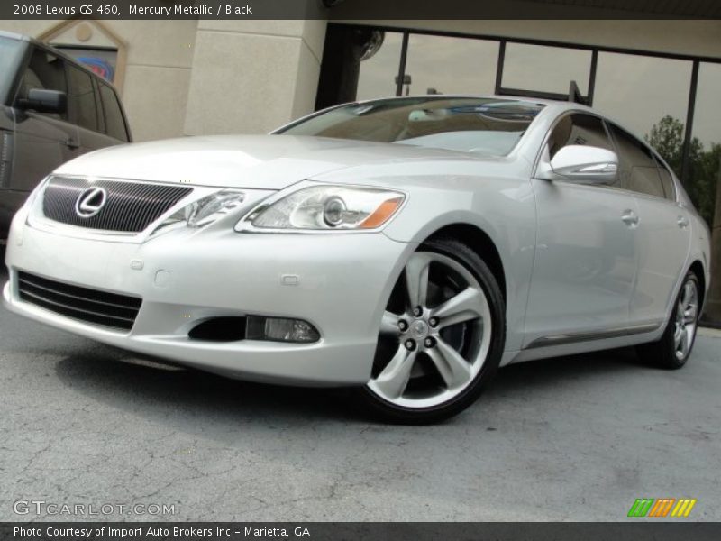 Mercury Metallic / Black 2008 Lexus GS 460