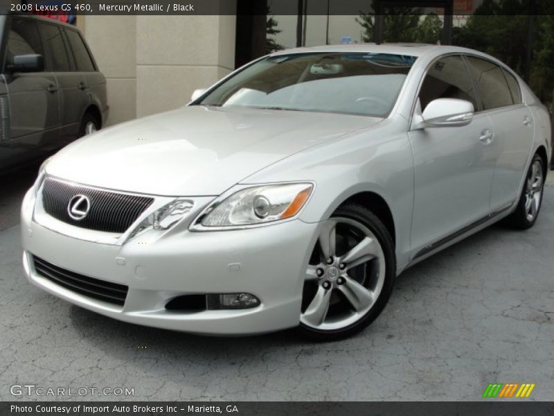 Mercury Metallic / Black 2008 Lexus GS 460